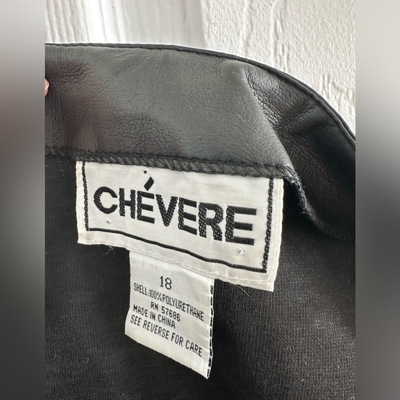 Vintage Chévere Faux-leather mini baby doll dress - Picture 5 of 6